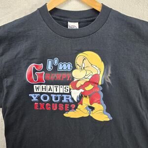 Vintage Disney I'm Grumpy What's Your Excuse T-Shirt Men's Size XL Snow White